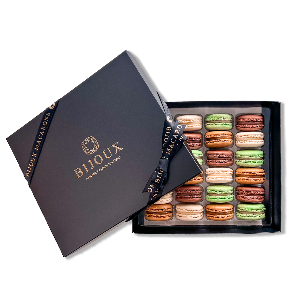 Classic Collection 24 Macarons Gift Box - Authentic French Macarons