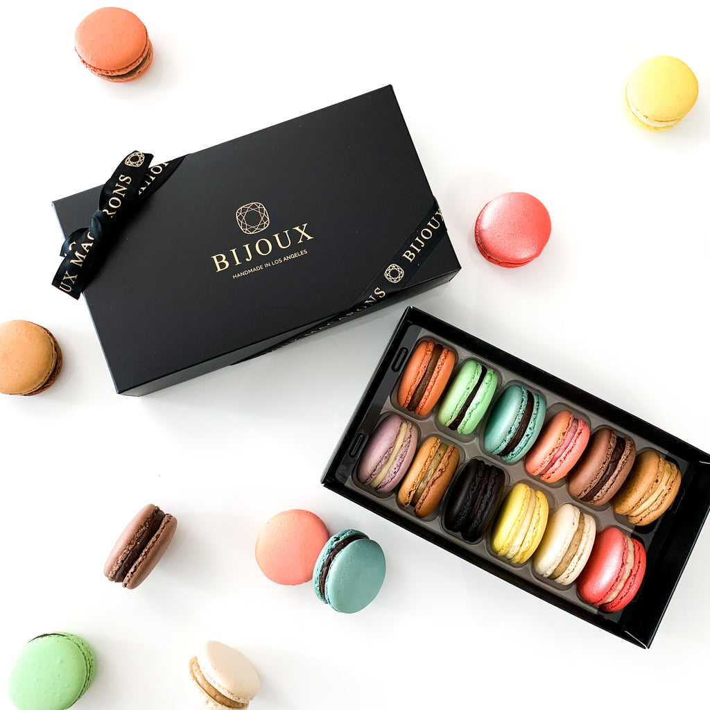 12 Macarons Custom Gift Box – Choose Your Flavors by Bijoux Macarons